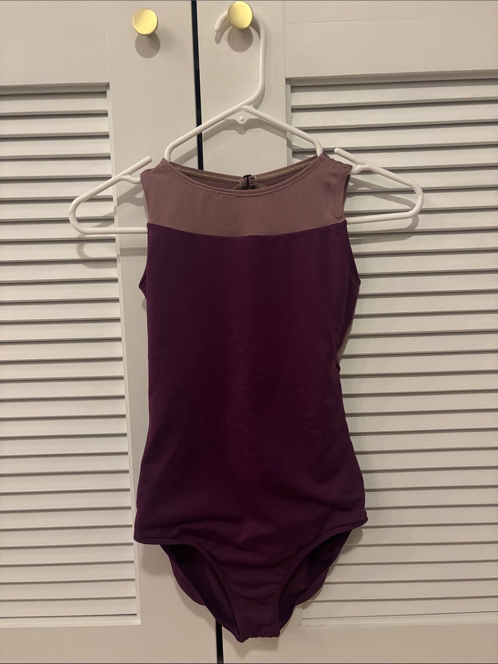 Eurotard Women's Two-Tone Plum Leotard